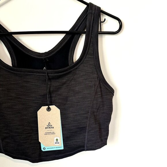 NWT Prana Becksa Bralette in Black Heather - Size Medium - Picture 3 of 11